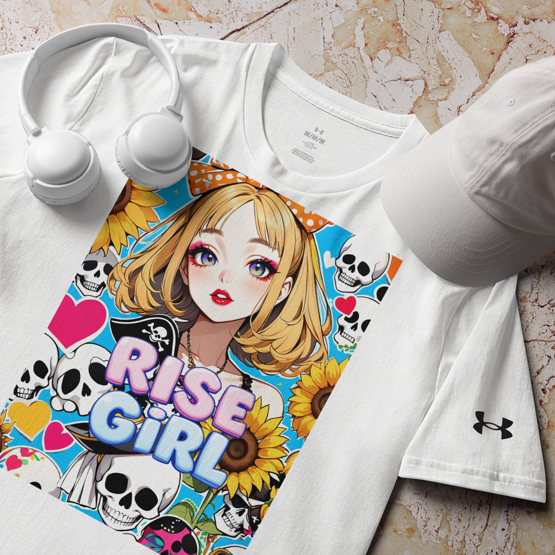 RISE GIRL 04 – Anime Sunflower Edition – Under Armour® Athletic T-Shirt