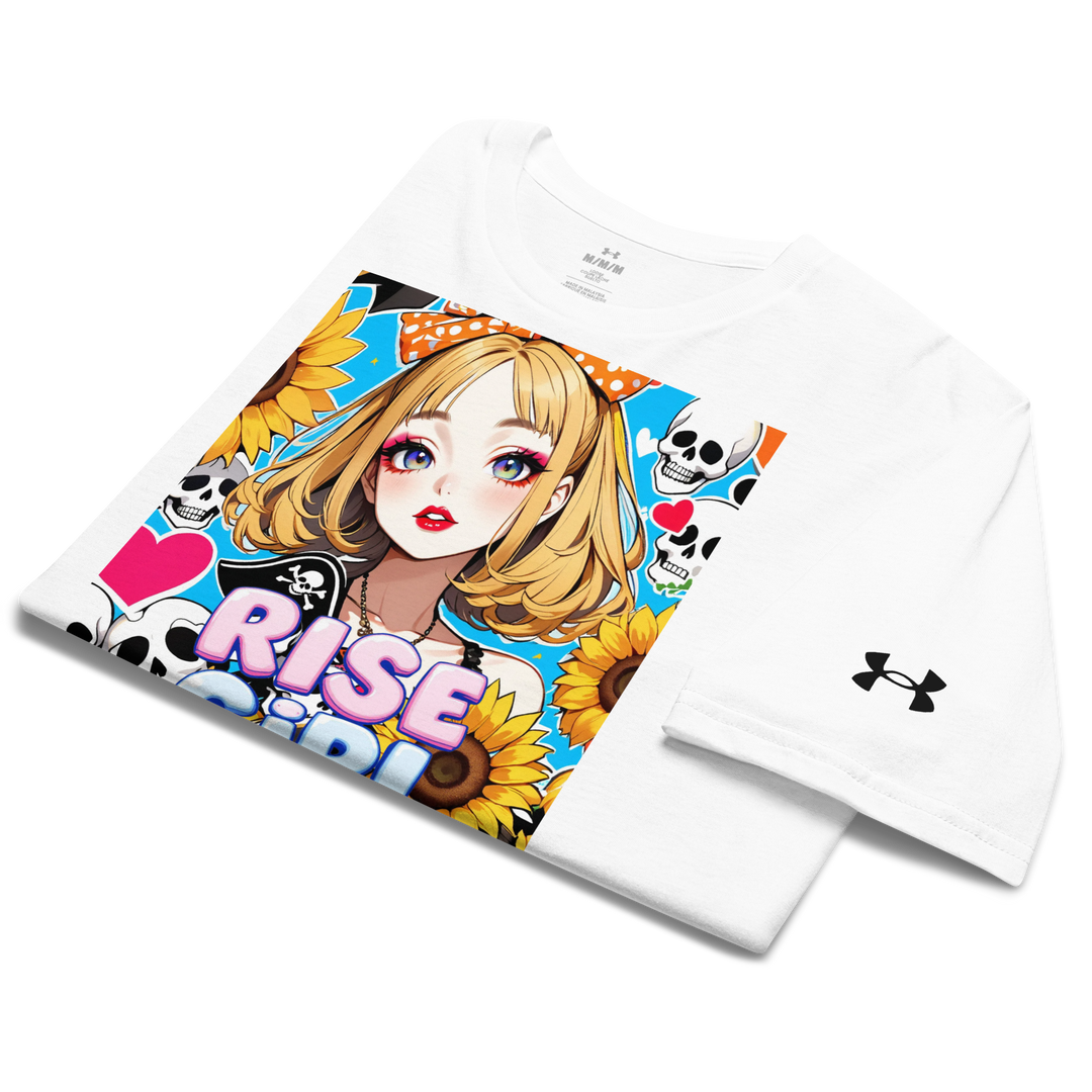 RISE GIRL 04 – Anime Sunflower Edition – Under Armour® Athletic T-Shirt