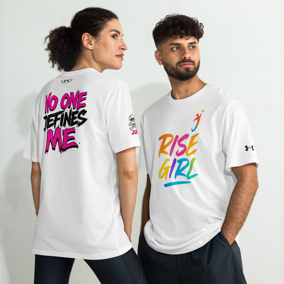 RISE GIRL 03 – NO ONE DEFINES ME – Under Armour® Athletic T-Shirt