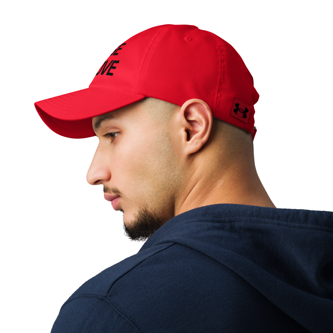 RISE ABOVE 01 Under Armour® dad hat 01