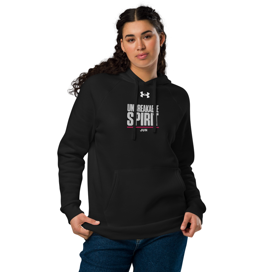 UNBREAKABLE SPIRIT 01 Under Armour® フーディ（ブラック／ネイビー）