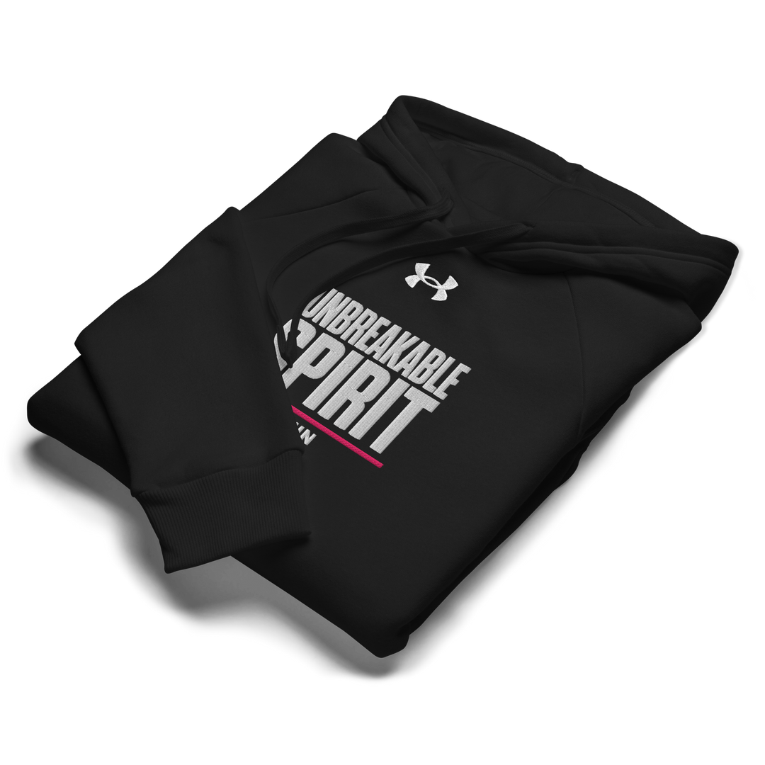 UNBREAKABLE SPIRIT 01 Under Armour® フーディ（ブラック／ネイビー）