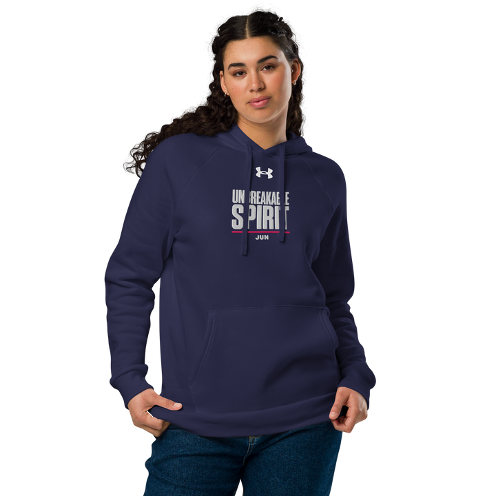 UNBREAKABLE SPIRIT 01 Under Armour® フーディ（ブラック／ネイビー）