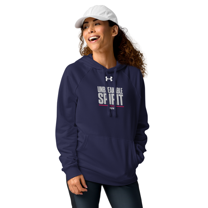 UNBREAKABLE SPIRIT 01 Under Armour® フーディ（ブラック／ネイビー）