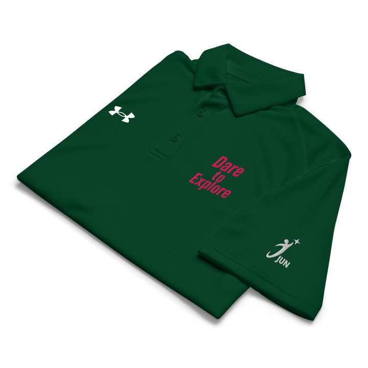 Dare to Explore – Under Armour® メンズポロシャツ（カラーバリエーション）