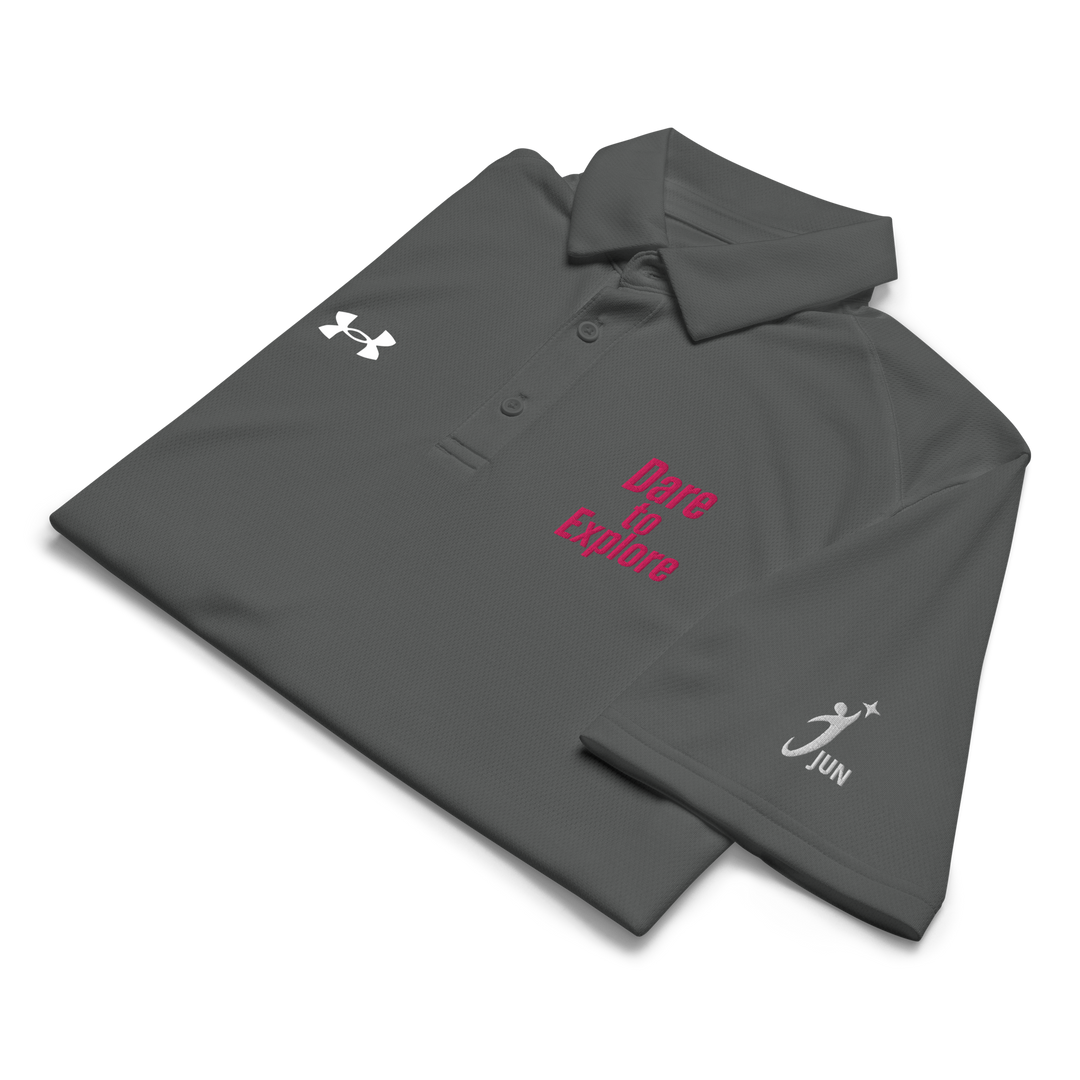 Dare to Explore – Under Armour® メンズポロシャツ（カラーバリエーション）