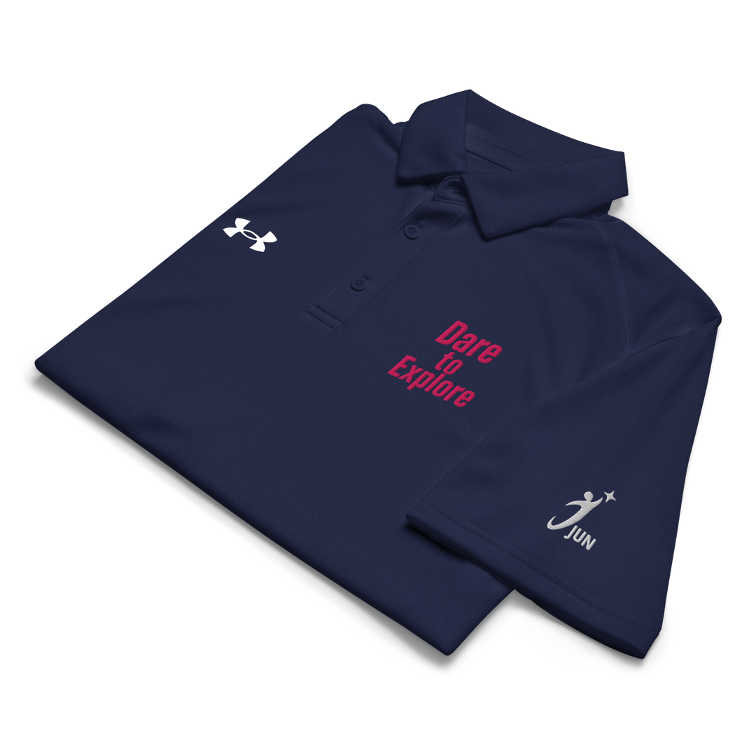 Dare to Explore – Under Armour® メンズポロシャツ（カラーバリエーション）