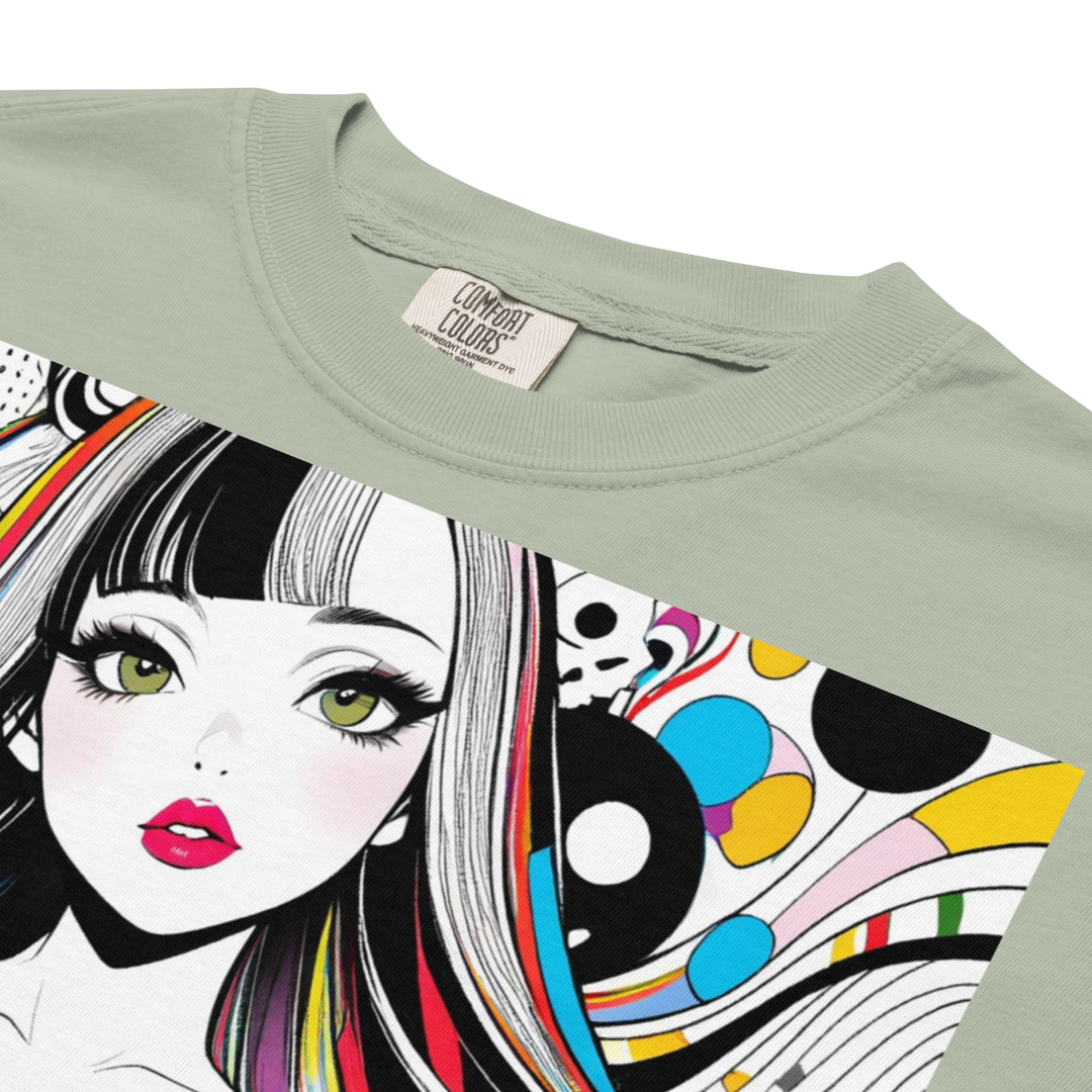 KAWAII RÉVOLTE – POP SKULL GIRL Poster Tee