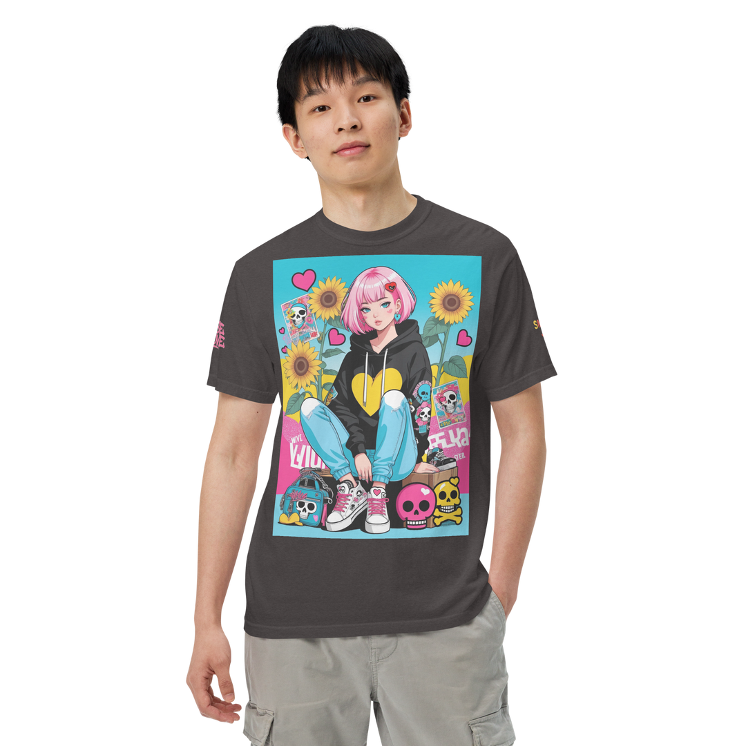 RISE ABOVE 03 — NEO STREET｜ユニセックス製品染めヘビーウェイトTシャツ