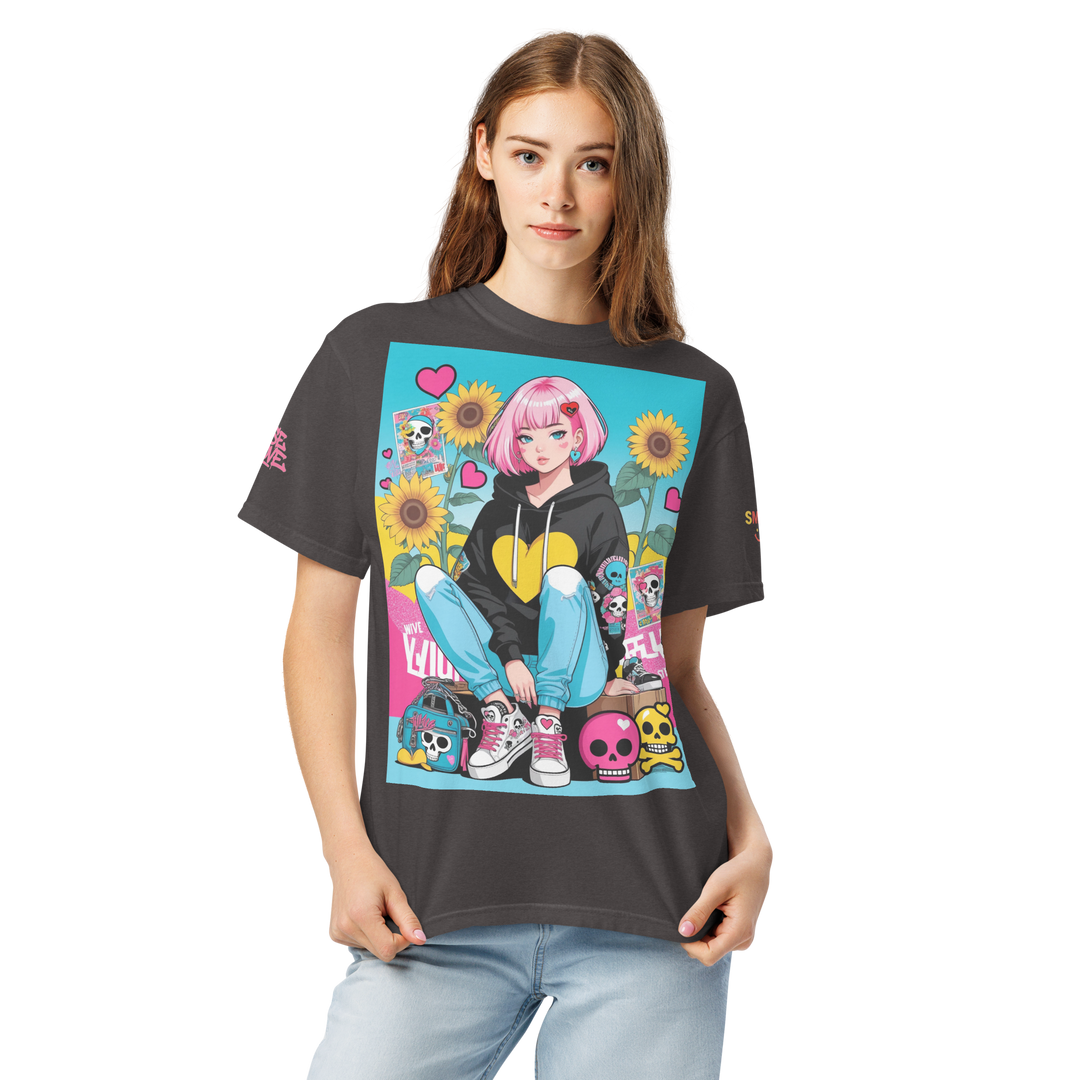 RISE ABOVE 03 — NEO STREET｜ユニセックス製品染めヘビーウェイトTシャツ