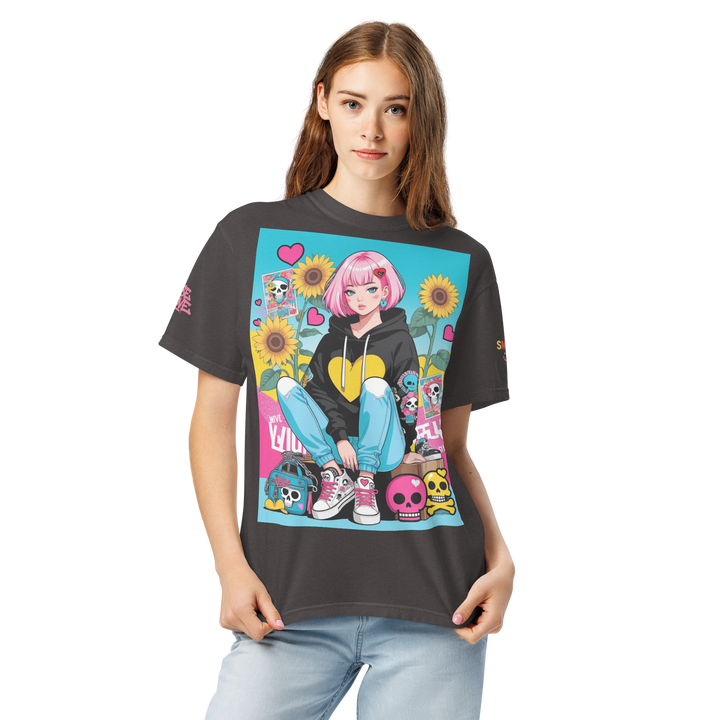 RISE ABOVE 03 — NEO STREET｜ユニセックス製品染めヘビーウェイトTシャツ