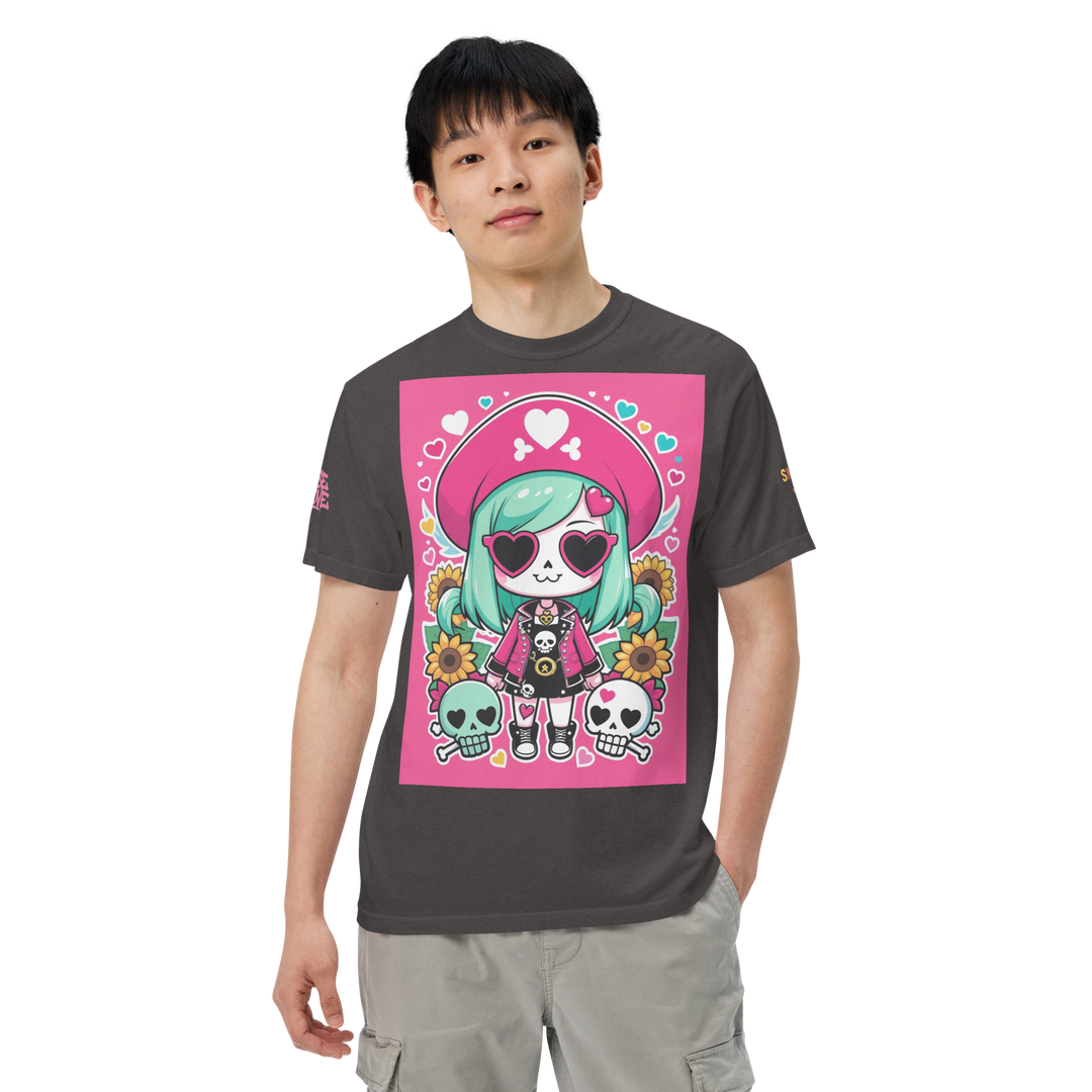 RISE ABOVE 05 — CANDY BONES｜ユニセックス製品染めヘビーウェイトTシャツ