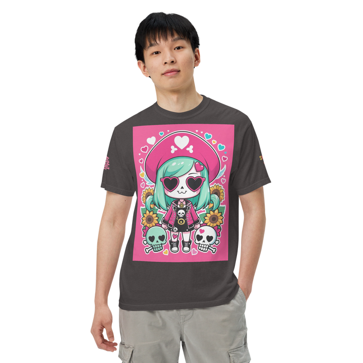 RISE ABOVE 05 — CANDY BONES｜ユニセックス製品染めヘビーウェイトTシャツ