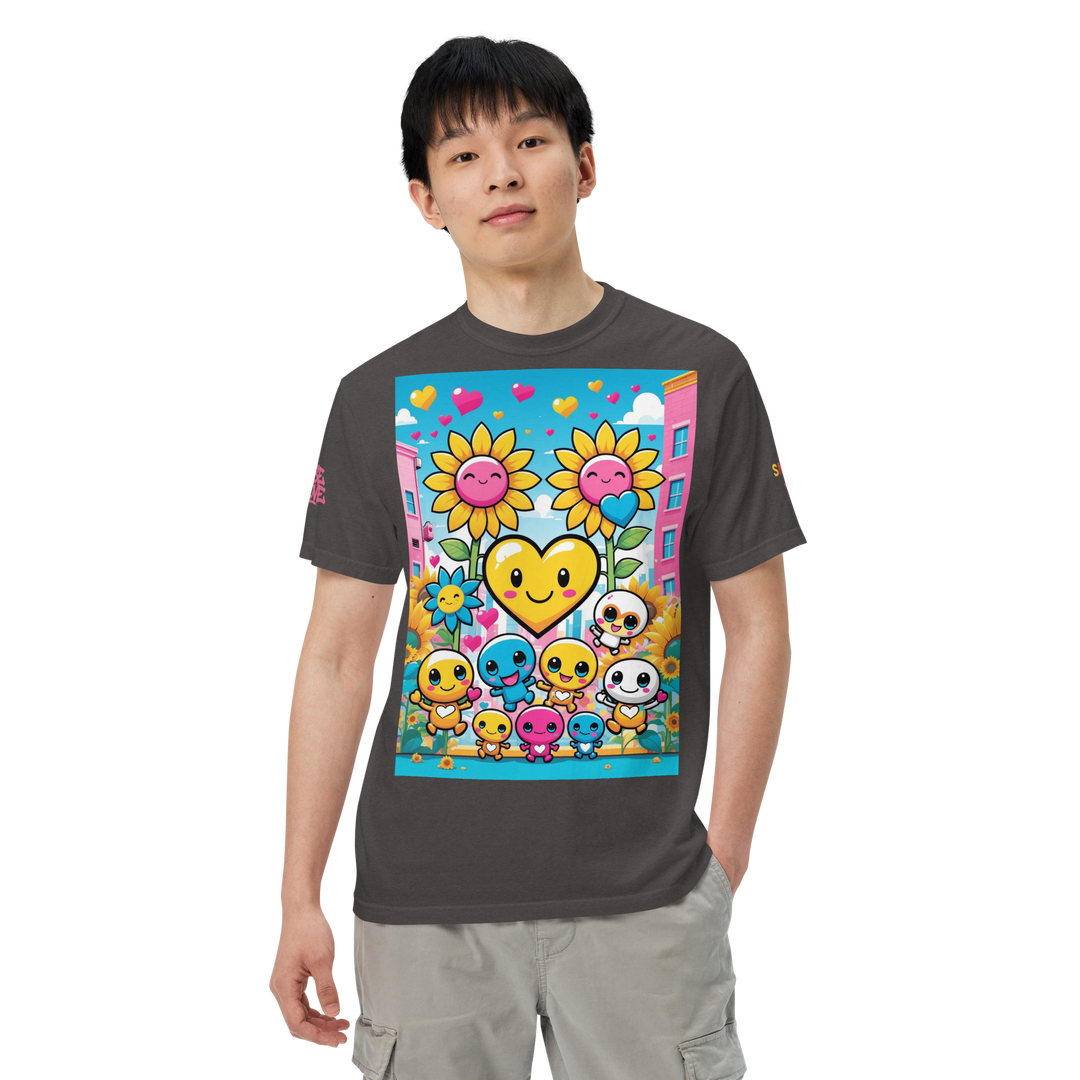 RISE ABOVE 11 — COSMIC REBEL｜ユニセックス製品染めヘビーウェイトTシャツ