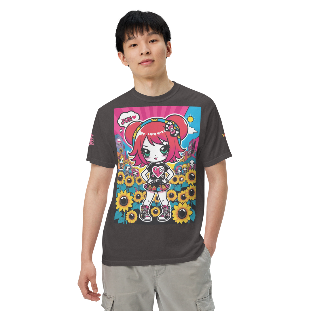 RISE ABOVE 12 — HEART ECHO｜ユニセックス製品染めヘビーウェイトTシャツ