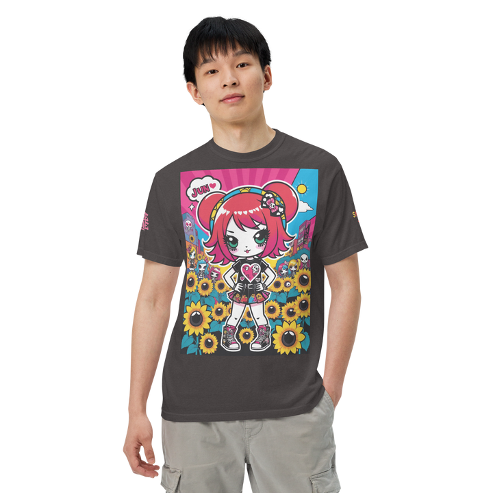 RISE ABOVE 12 — HEART ECHO｜ユニセックス製品染めヘビーウェイトTシャツ