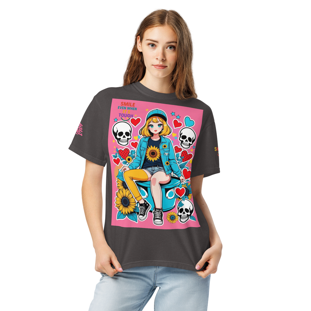 RISE ABOVE 10 — DREAM CHASER｜ユニセックス製品染めヘビーウェイトTシャツ