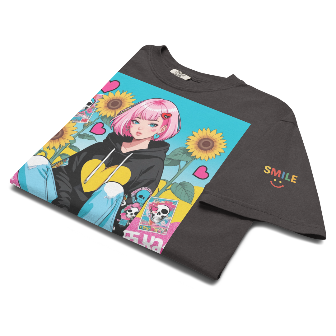 RISE ABOVE 03 — NEO STREET｜ユニセックス製品染めヘビーウェイトTシャツ