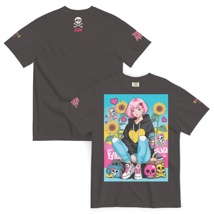 RISE ABOVE 03 — NEO STREET｜ユニセックス製品染めヘビーウェイトTシャツ