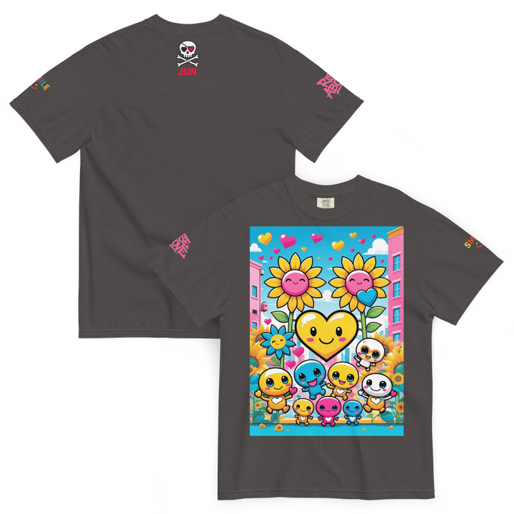 RISE ABOVE 11 — COSMIC REBEL｜ユニセックス製品染めヘビーウェイトTシャツ