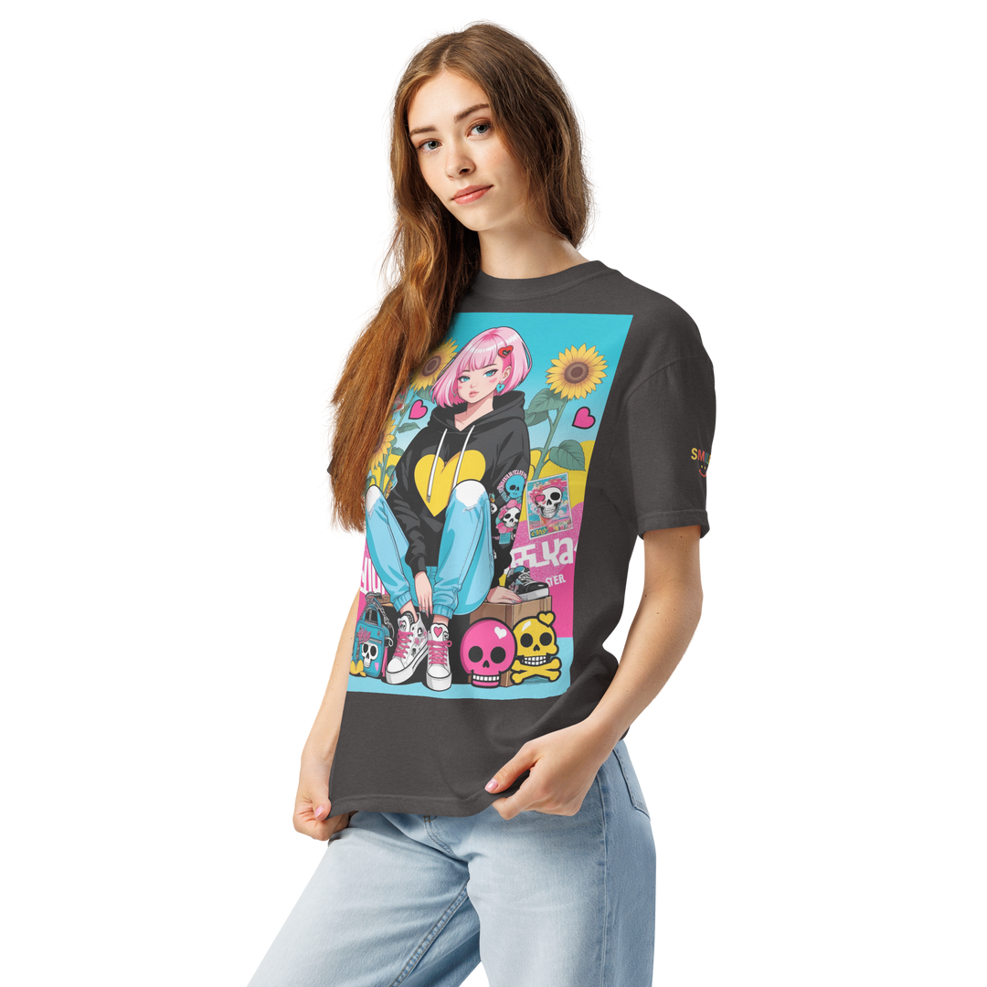 RISE ABOVE 03 — NEO STREET｜ユニセックス製品染めヘビーウェイトTシャツ