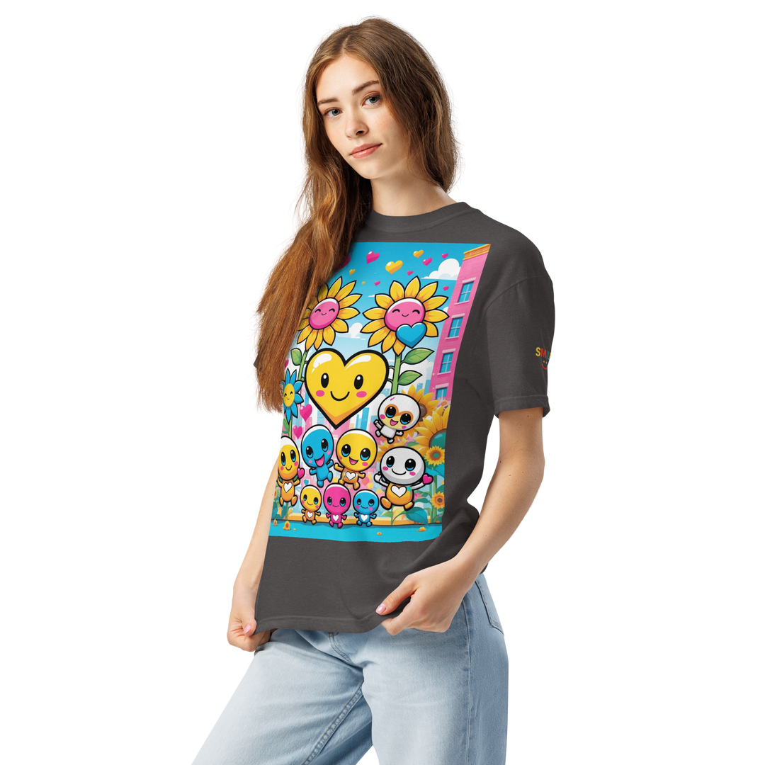 RISE ABOVE 11 — COSMIC REBEL｜ユニセックス製品染めヘビーウェイトTシャツ