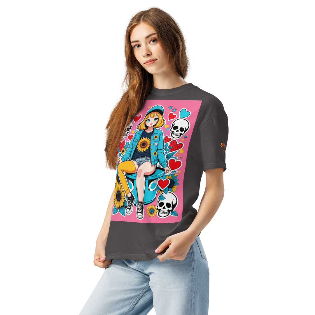 RISE ABOVE 10 — DREAM CHASER｜ユニセックス製品染めヘビーウェイトTシャツ