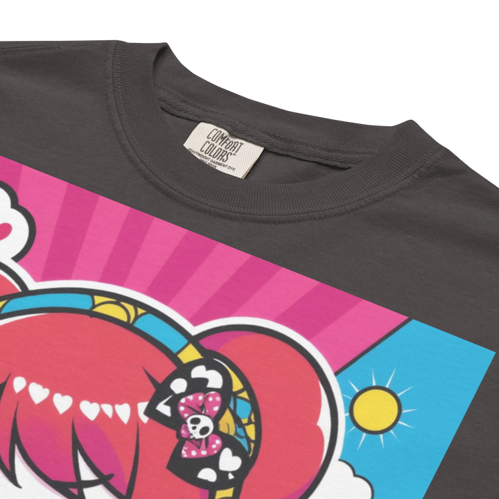 RISE ABOVE 12 — HEART ECHO｜ユニセックス製品染めヘビーウェイトTシャツ
