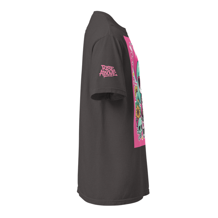 RISE ABOVE 05 — CANDY BONES｜ユニセックス製品染めヘビーウェイトTシャツ