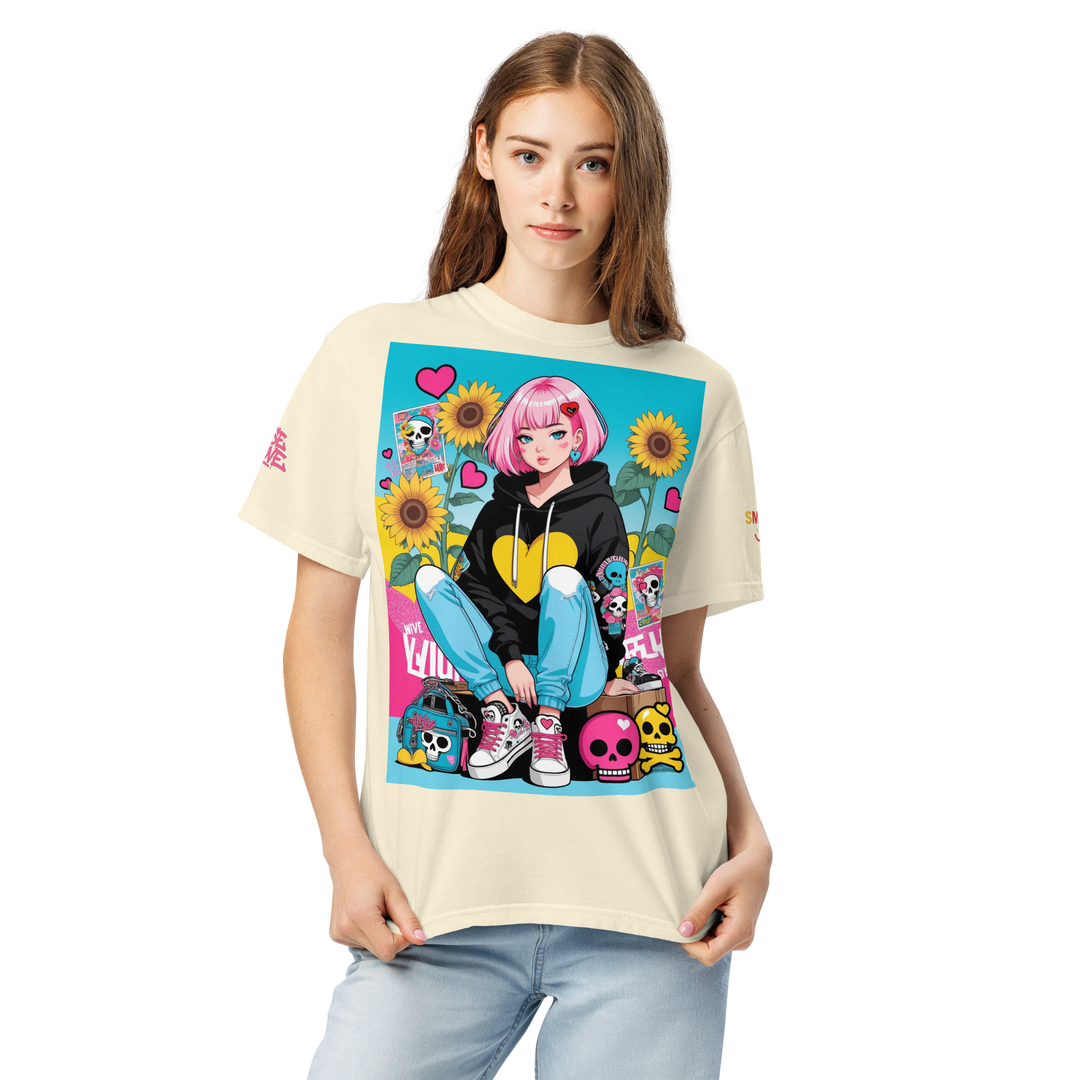 RISE ABOVE 03 — NEO STREET｜ユニセックス製品染めヘビーウェイトTシャツ