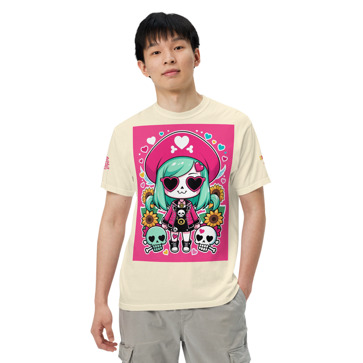RISE ABOVE 05 — CANDY BONES｜ユニセックス製品染めヘビーウェイトTシャツ
