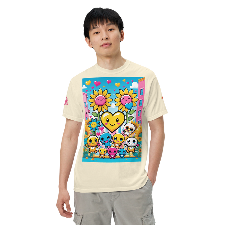RISE ABOVE 11 — COSMIC REBEL｜ユニセックス製品染めヘビーウェイトTシャツ