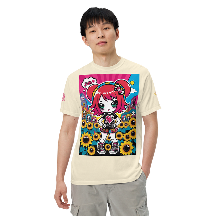 RISE ABOVE 12 — HEART ECHO｜ユニセックス製品染めヘビーウェイトTシャツ