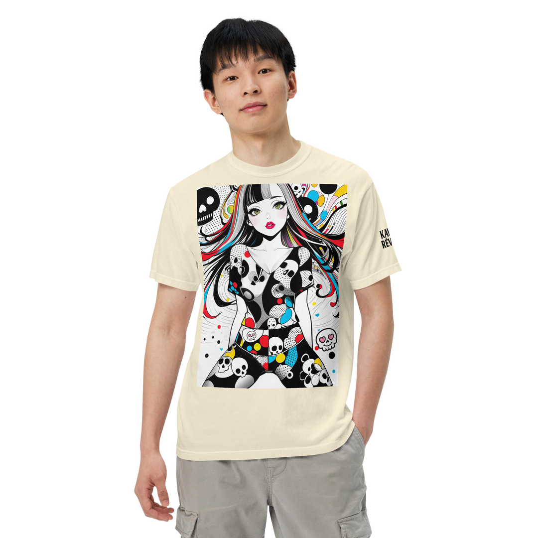 KAWAII RÉVOLTE – POP SKULL GIRL Poster Tee