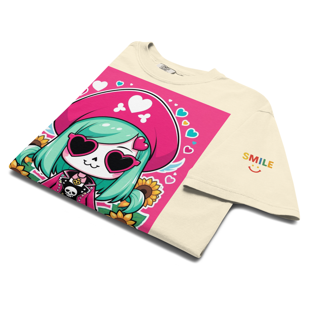 RISE ABOVE 05 — CANDY BONES｜ユニセックス製品染めヘビーウェイトTシャツ