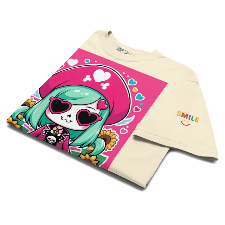 RISE ABOVE 05 — CANDY BONES｜ユニセックス製品染めヘビーウェイトTシャツ
