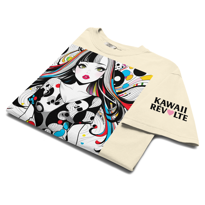 KAWAII RÉVOLTE – POP SKULL GIRL Poster Tee