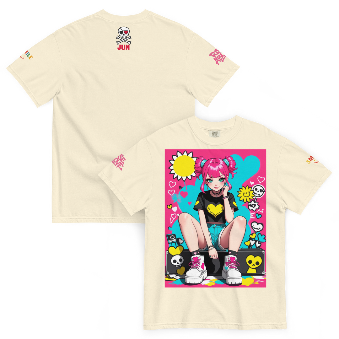RISE ABOVE 02 — POP CORE｜ユニセックス製品染めヘビーウェイトTシャツ