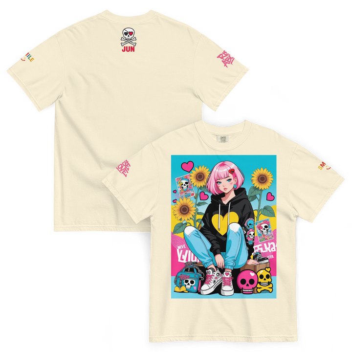 RISE ABOVE 03 — NEO STREET｜ユニセックス製品染めヘビーウェイトTシャツ