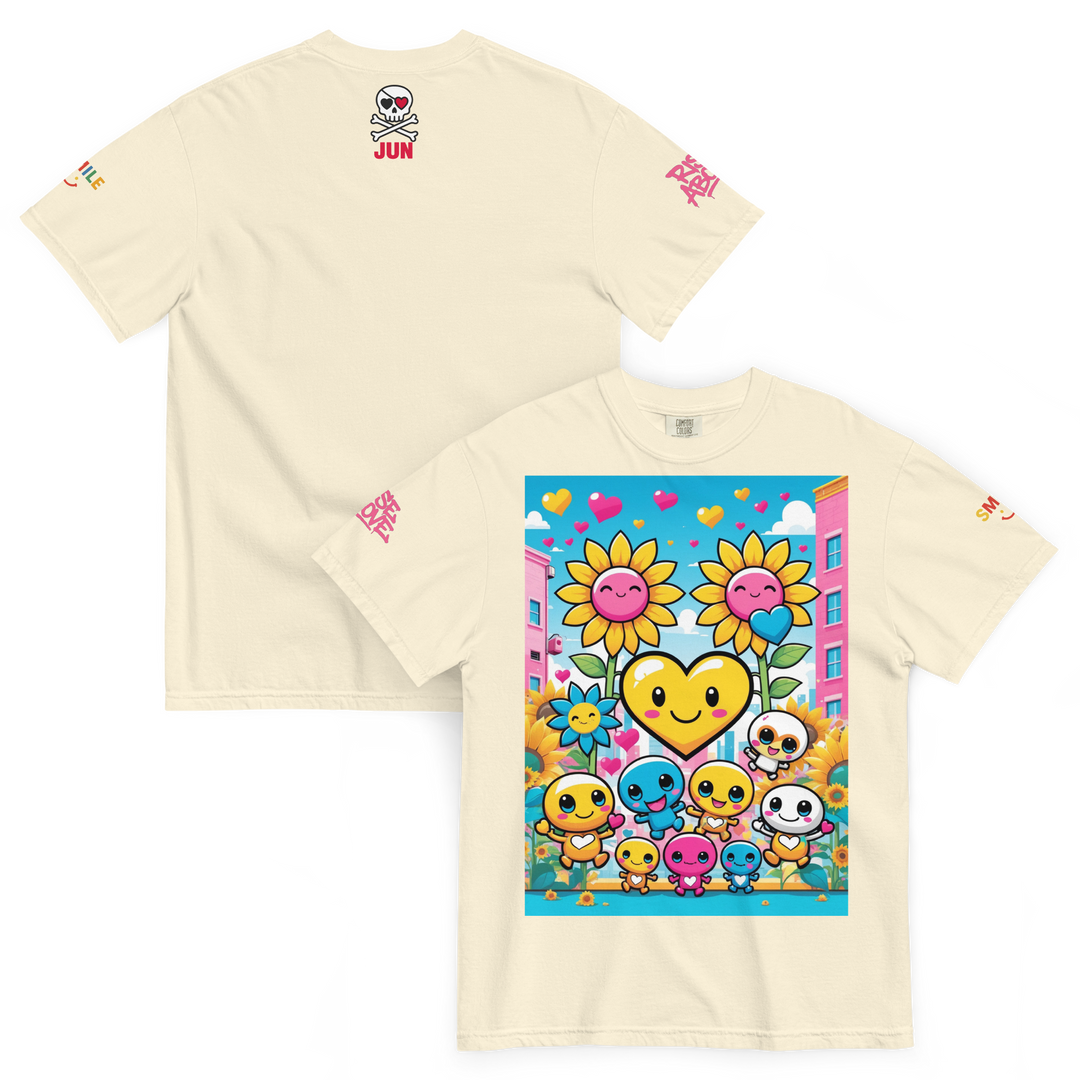 RISE ABOVE 11 — COSMIC REBEL｜ユニセックス製品染めヘビーウェイトTシャツ
