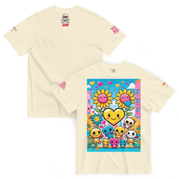 RISE ABOVE 11 — COSMIC REBEL｜ユニセックス製品染めヘビーウェイトTシャツ
