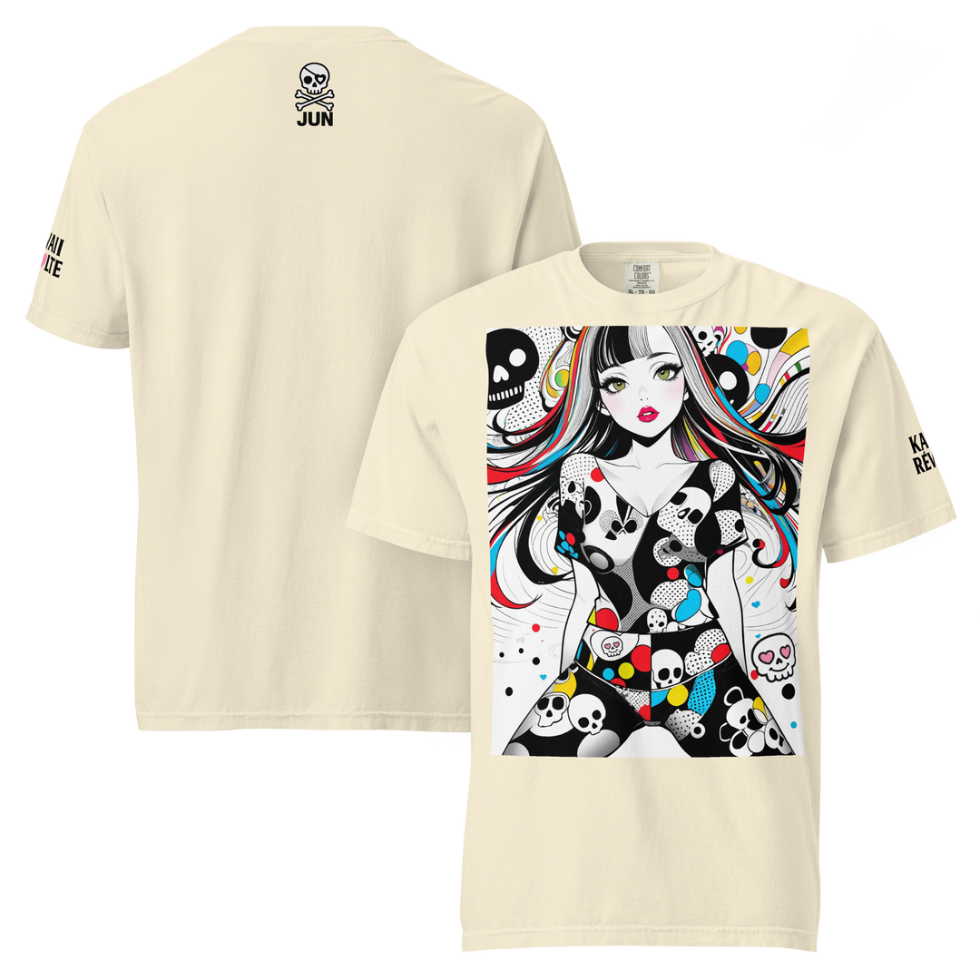 KAWAII RÉVOLTE – POP SKULL GIRL Poster Tee