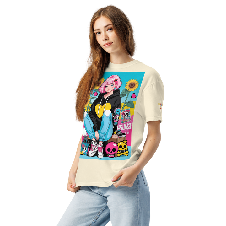 RISE ABOVE 03 — NEO STREET｜ユニセックス製品染めヘビーウェイトTシャツ