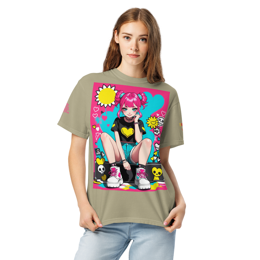 RISE ABOVE 02 — POP CORE｜ユニセックス製品染めヘビーウェイトTシャツ