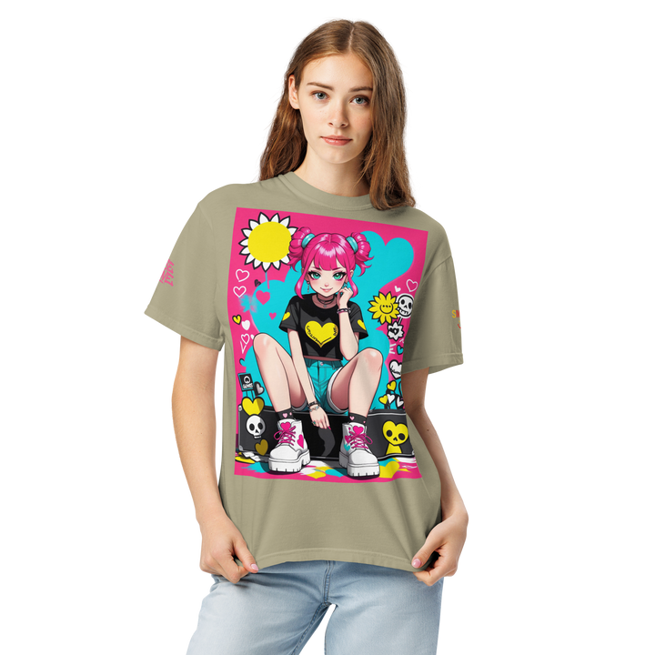 RISE ABOVE 02 — POP CORE｜ユニセックス製品染めヘビーウェイトTシャツ