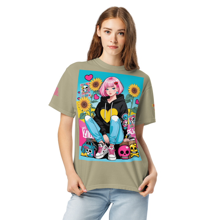 RISE ABOVE 03 — NEO STREET｜ユニセックス製品染めヘビーウェイトTシャツ