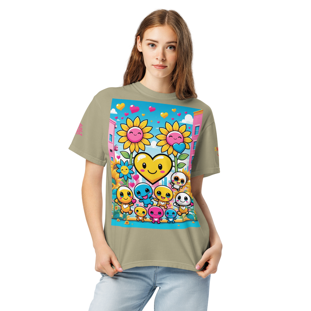 RISE ABOVE 11 — COSMIC REBEL｜ユニセックス製品染めヘビーウェイトTシャツ