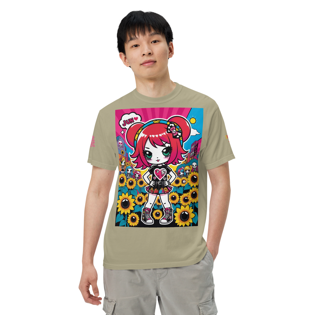 RISE ABOVE 12 — HEART ECHO｜ユニセックス製品染めヘビーウェイトTシャツ