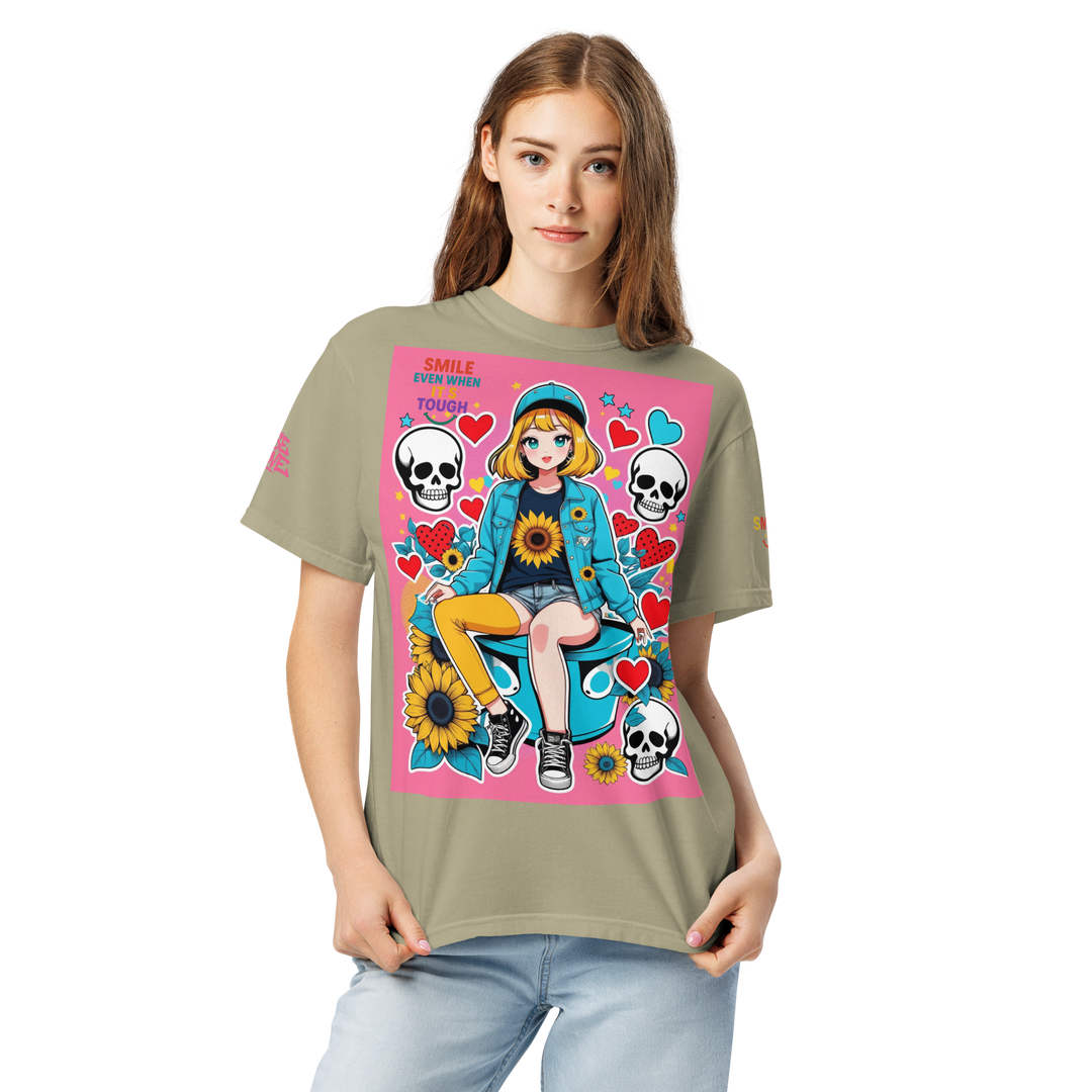 RISE ABOVE 10 — DREAM CHASER｜ユニセックス製品染めヘビーウェイトTシャツ