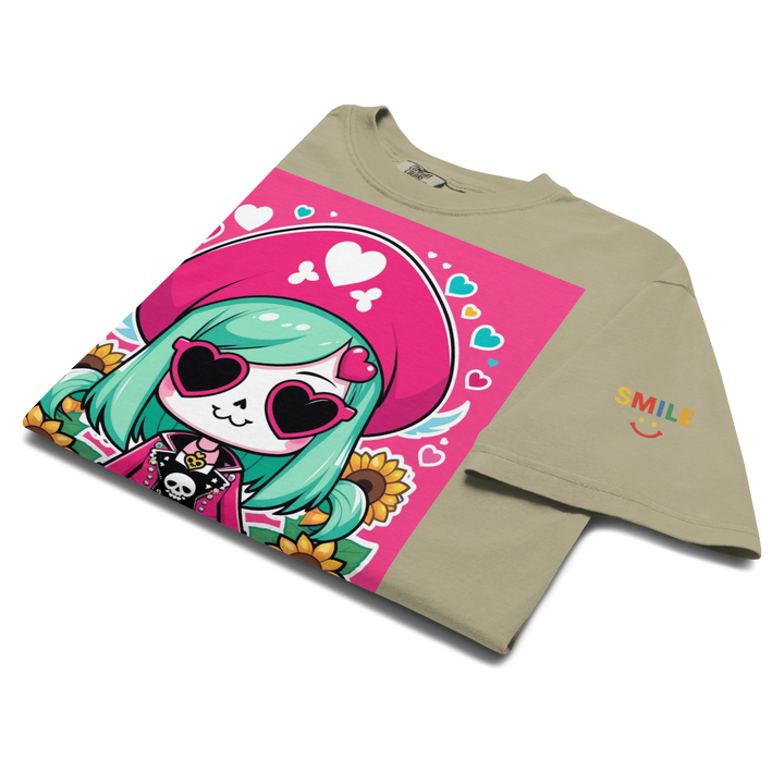 RISE ABOVE 05 — CANDY BONES｜ユニセックス製品染めヘビーウェイトTシャツ